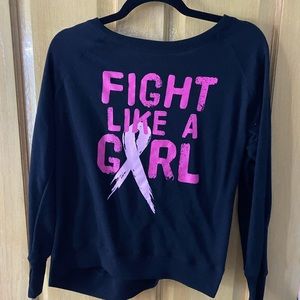 Fight like a girl workout sweater